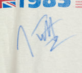 Joe Elliott Signed Def Leppard 1983 Pyromania Tour T-Shirt JSA ITP Sports Integrity
