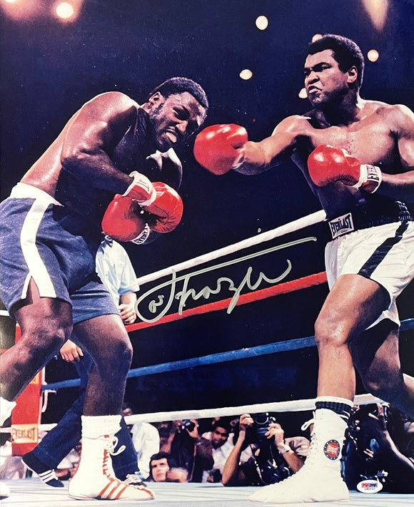 Joe Frazier Signed 16x20 Boxing Photo vs. Ali PSA/DNA Hologram L90737