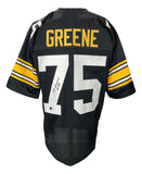 Mean Joe Greene Signed Custom Black Pro-Style Football Jersey HOF 87 BAS Sports Integrity