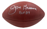 This Sports Integrity Wilson Super Bowl IX Duke football is signed in silver by Mean Joe Greene with "HOF 87" inscribed, and comes authenticated by BAS.