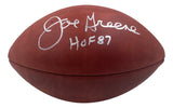 A Wilson Super Bowl X Duke football by Sports Integrity, signed in silver by Mean Joe Greene with "HOF 87" inscription.