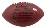 Mean Joe Greene Steelers Signed Wilson Super Bowl X Duke Football HOF 87 BAS
