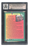 Joe Montana Signed 1991 Fleer #408 San Francisco 49ers Trading Card BAS Auto 10