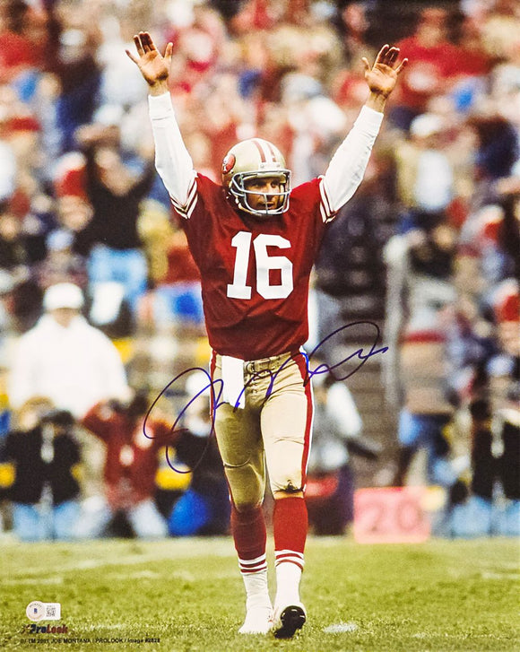 Joe Montana Signed 16x20 San Francisco 49ers Photo BAS