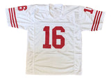 Joe Montana San Francisco Signed White Football Jersey BAS