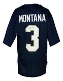 Joe Montana Signed Custom Blue College Style Football Jersey JSA Sports Integrity