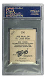 Joe Mullen St. Louis Blues 1982 Topps Stickers #200 Rookie Card PSA/DNA Mint 9 Sports Integrity
