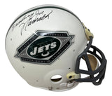 Joe Namath Signed Jets FS 25th Champ Anniversary Authentic Helmet Broadway BAS
