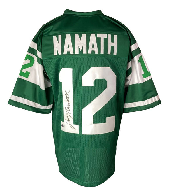 Joe Namath New York Signed Green Football Jersey BAS