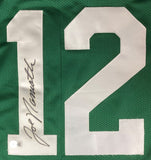 Joe Namath New York Signed Green Football Jersey BAS - Sports Integrity