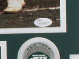 Joe Namath Signed Framed 16x20 New York Jets Photo JSA Hologram Sports Integrity