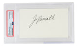 Joe Namath Signed Slabbed New York Jets Vintage Signature Cut PSA/DNA