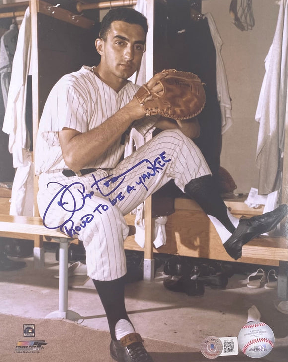 Joe Pepitone Signed 8x10 New York Yankees Photo Proud To Be A Yankee BAS Sports Integrity