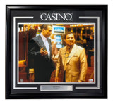 Joe Pesci Signed Framed 16x20 Casino Photo BAS LOA