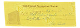 Joe Sewell Cleveland Signed August 5 1960 Personal Bank Check BAS Sports Integrity