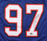 Joey Bosa Buffalo Signed Blue Football Jersey BAS