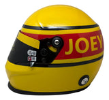 Joey Logano Signed In Yellow NASCAR Pennzoil Full Size Replica Racing Helmet BAS