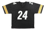 Joey Porter Jr Pittsburgh Signed Black Football Jersey JSA QR Hologram