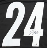 Joey Porter Jr Pittsburgh Signed Black Football Jersey JSA QR Hologram