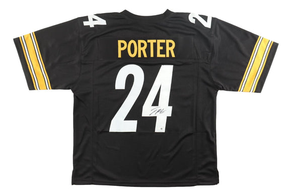 Joey Porter Jr Pittsburgh Signed Black Football Jersey JSA QR Hologram