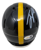 Joey Porter Jr Signed Pittsburgh Steelers Mini Speed Helmet JSA QR Hologram