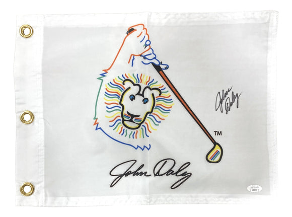 John Daly Signed John Daly Logo Golf Flag JSA