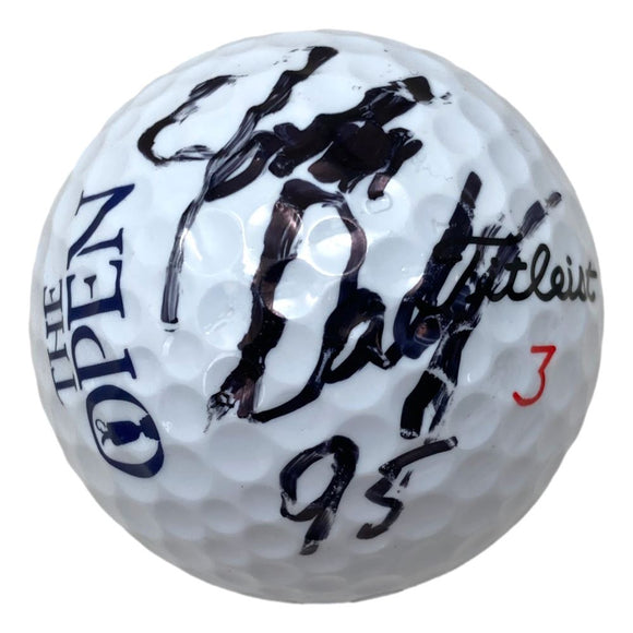 John Daly Signed The Open Titleist 3 Logo Golf Ball 95 Inscribed BAS