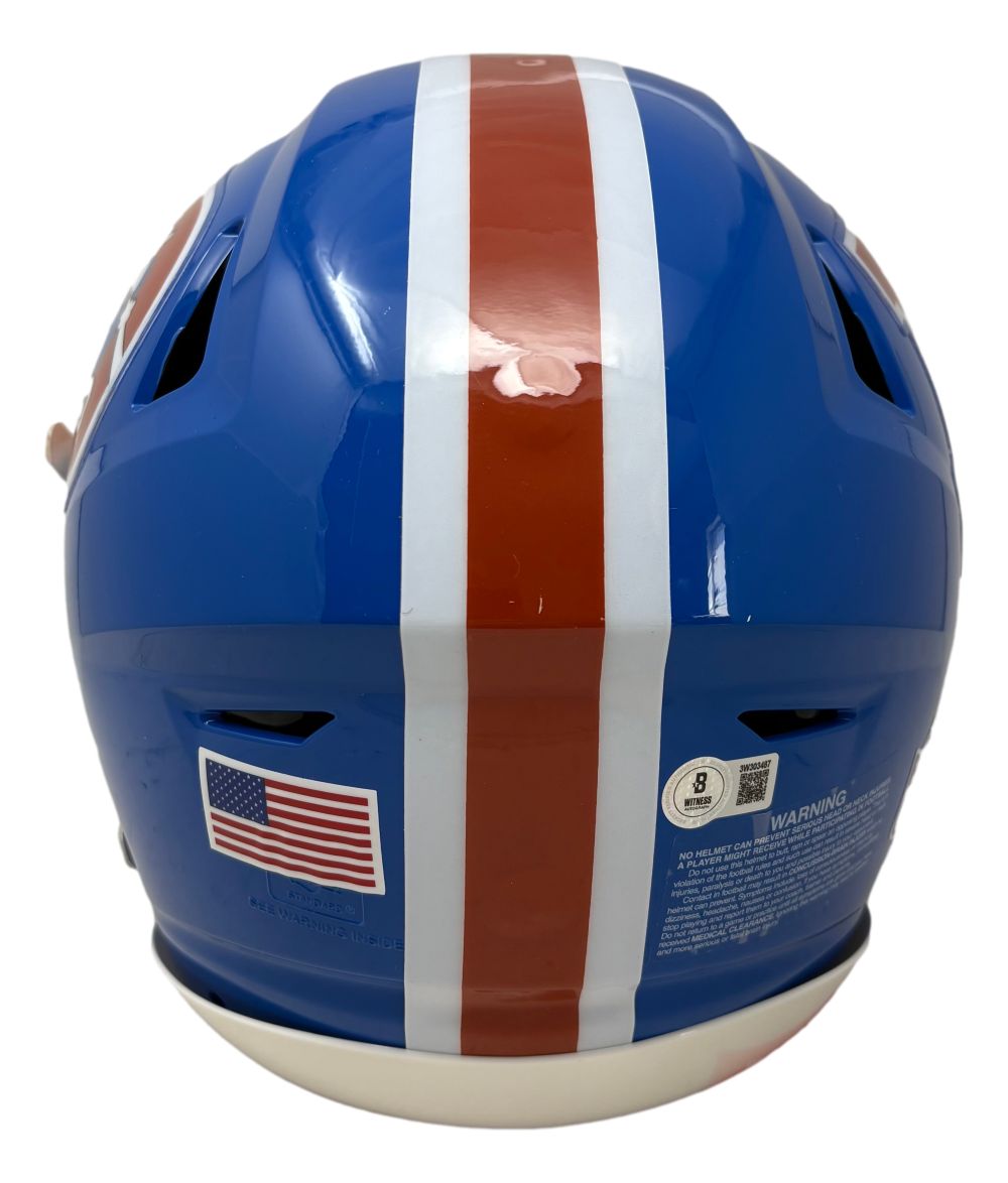 John Elway Signed Denver Broncos Full Size T/B Authentic SpeedFlex Helmet BAS