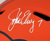 John Elway Signed Denver Broncos Full Size Rave Replica Speed Helmet BAS
