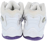 John Stockton Twice Signed Game Used Utah Jazz 1997 - 98 Nike Sneakers BAS+Mears - Sports Integrity