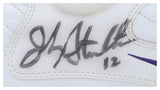 John Stockton Twice Signed Game Used Utah Jazz 1997 - 98 Nike Sneakers BAS+Mears - Sports Integrity