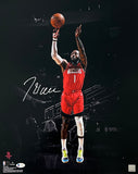 John Wall Signed Houston Rockets 16x20 Basketball Photo BAS