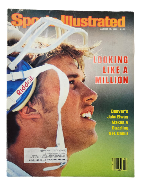 John Elway Denver Broncos Sports Illustrated August 15 1983 Magazine Sports Integrity