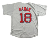 Johnny Damon Boston Signed Gray Baseball Jersey BAS