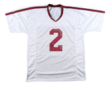 Johnny Manziel Texas A&M Signed White College Football Jersey BAS