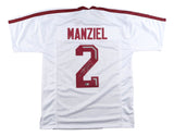 Johnny Manziel Texas A&M Signed White College Football Jersey BAS