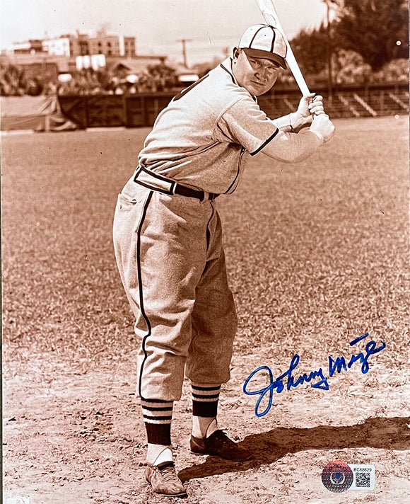 Johnny Mize Signed 8x10 New York Yankees Baseball Photo BAS BC88629 Sports Integrity