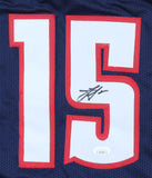 Nikola Jokic Denver Signed Navy Blue Basketball Jersey JSA Hologram