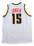 Nikola Jokic Denver Signed White Joker Basketball Jersey BAS