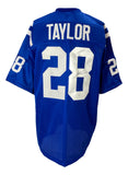 Jonathan Taylor Signed Custom Blue Pro-Style Football Jersey JSA Hologram