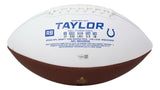Jonathan Taylor Signed Indianapolis Colts White Stat Logo Football Fanatics