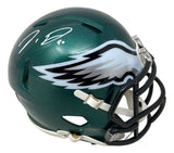 Jordan Davis Signed Philadelphia Eagles Mini Speed Helmet BAS