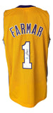 Jordan Farmar Los Angeles Signed Yellow Basketball Jersey UDA Hologram