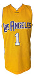 Jordan Farmar Los Angeles Signed Yellow Basketball Jersey UDA Hologram