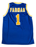 Jordan Farmar UCLA Signed Blue Basketball Jersey UDA Hologram