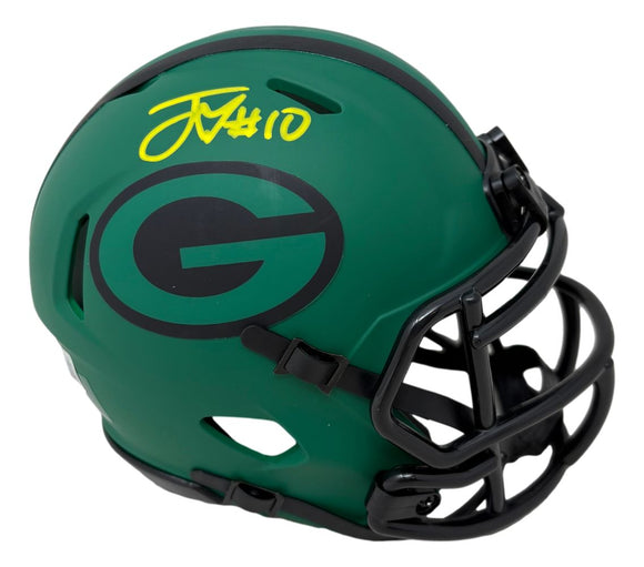 Jordan Love Signed Green Bay Packers Rave Mini Speed Helmet BAS ...