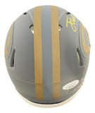 Jordan Love Signed Green Bay Packers Slate Mini Speed Helmet JSA