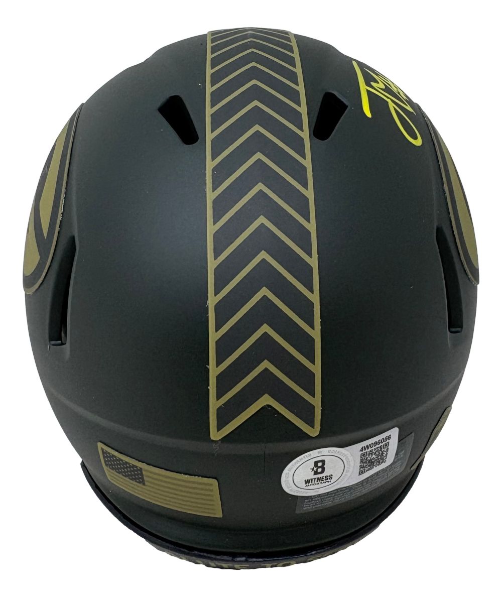 Jordan Love Signed Green Bay Packers Salute To Service Mini Speed Helm ...