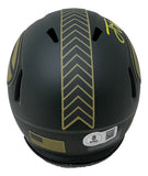 Jordan Love Signed Green Bay Packers Salute To Service Mini Speed Helmet BAS