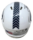 Jordan Love Signed Packers White Salute To Service Mini Speed Helmet BAS
